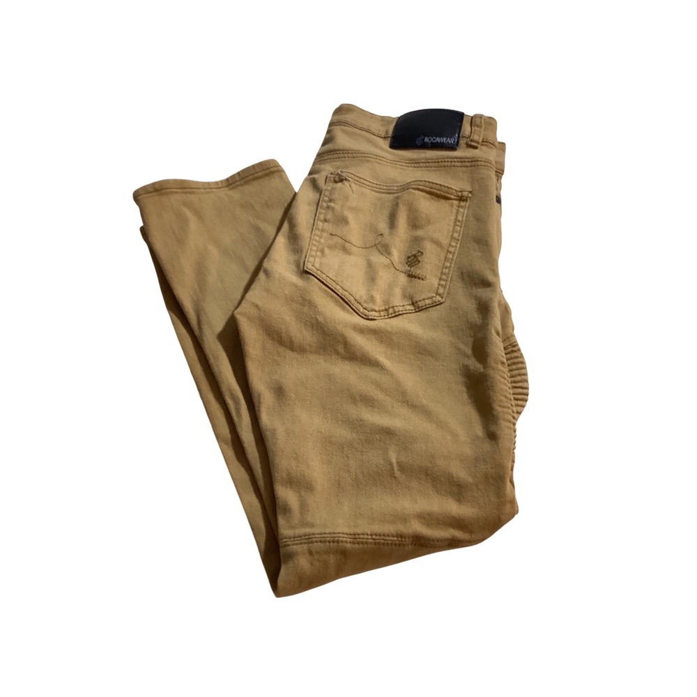 Rocawear Men Tan Skinny‎ Jeans Sz W34 L32 Cotton 
Spandex (893)